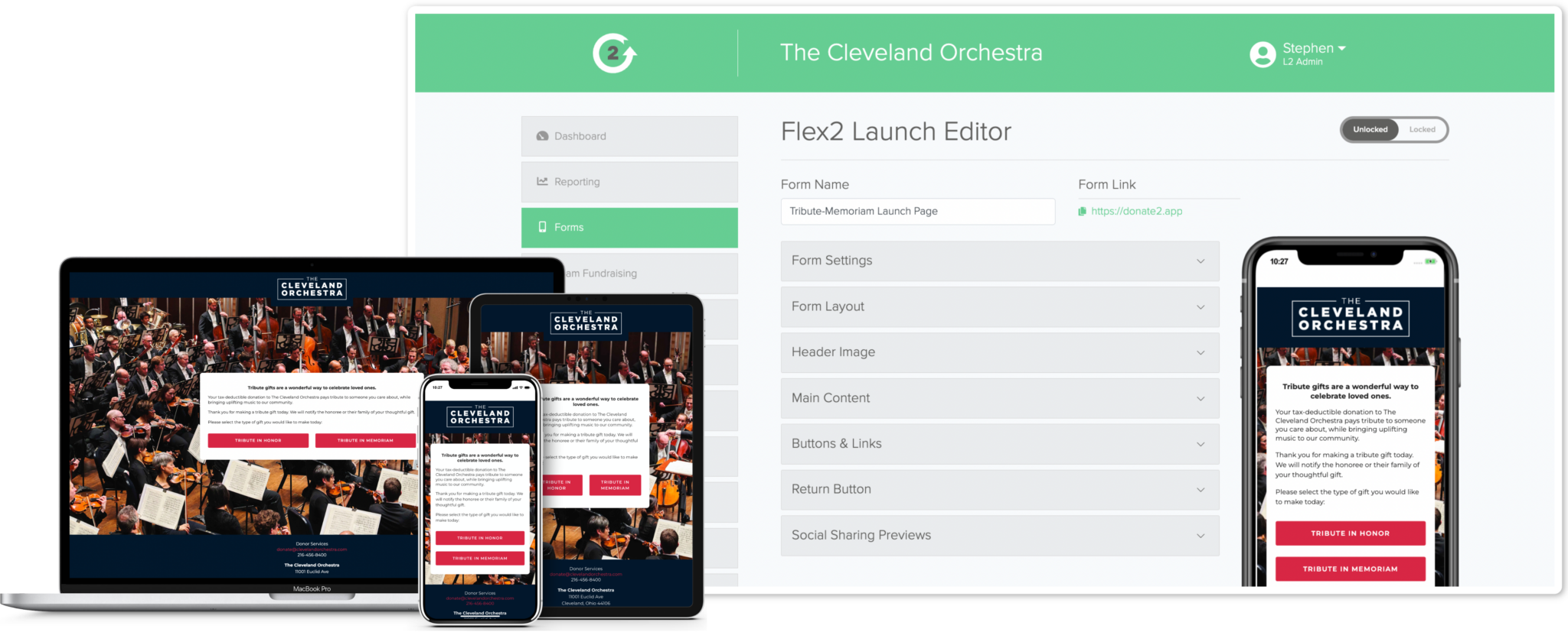 Cleveland Orchestra Flex2 Launch